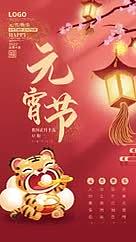 元宵海报节日汤圆正月十五传统喜庆灯笼视频的预览图